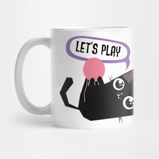 vintage-cat-lets play Mug